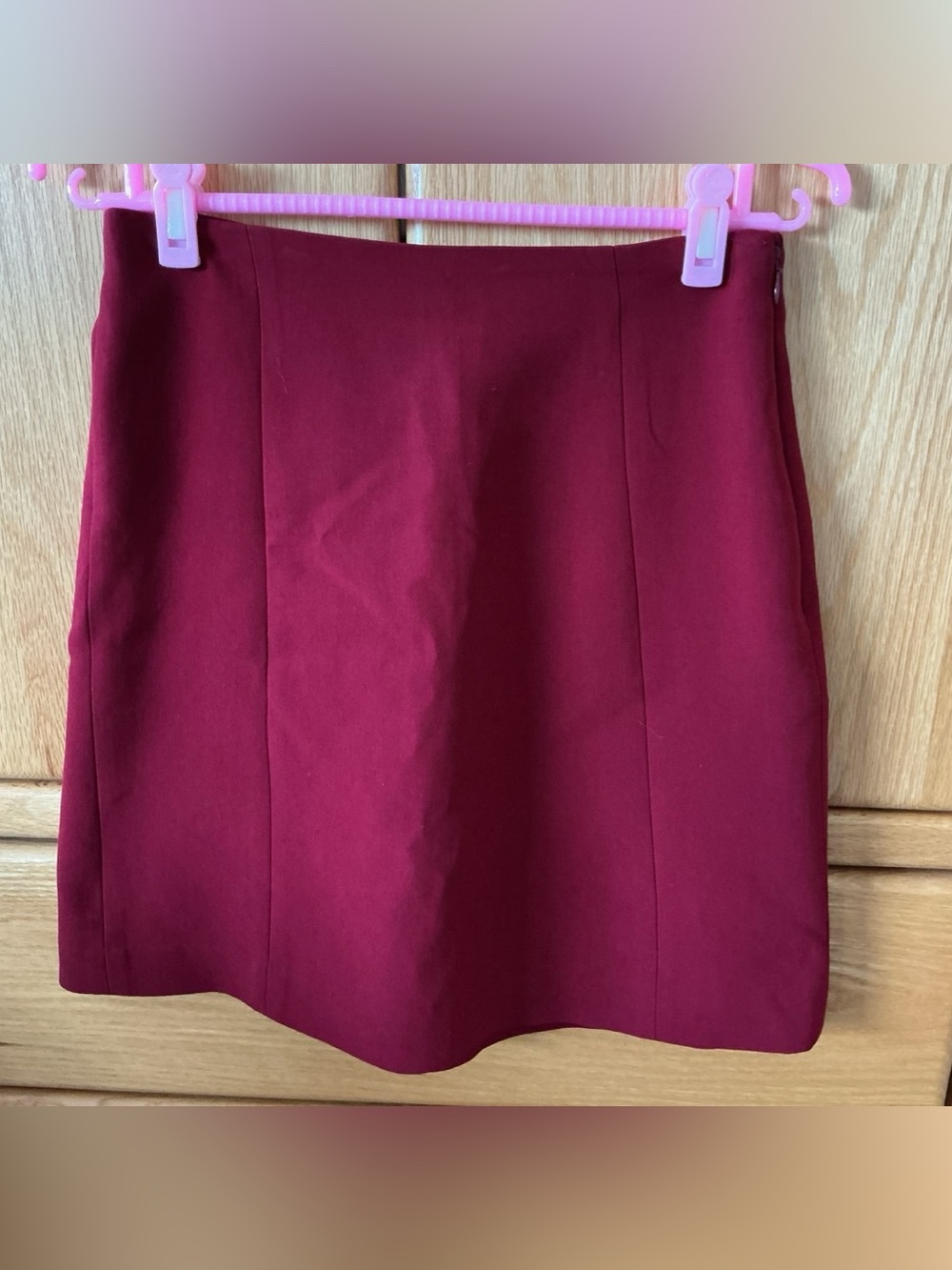 Women's Burgundy Skirt